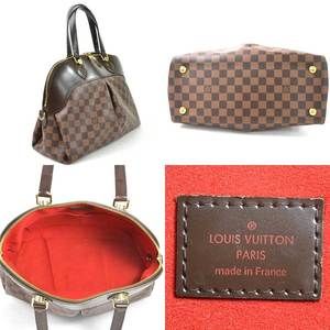 Louis Vuitton Salvi Damier Brown Handbag Canvas